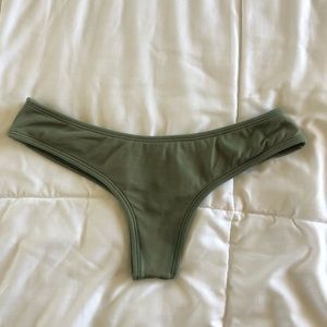 MIDORI BIKINIS Olive Whale Tail Bottoms